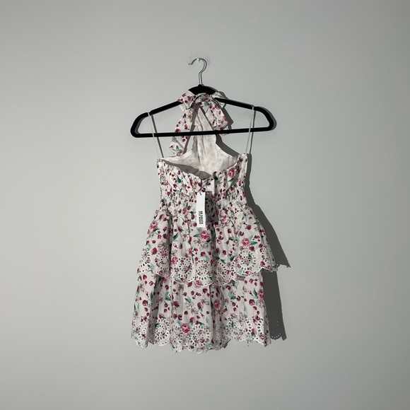 NWT BB Dakota Halter Mini Strawberry Bliss Dress size M - Picture 8 of 10